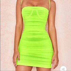 House of CB Neon Green Bodycon Dress